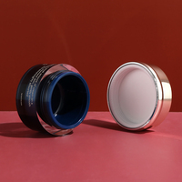 Pot en acrylique rond vide personnalisé de 50g et 30g à large ouverture pour emballage cosmétique, crème pour les yeux et le visage, avec couvercle