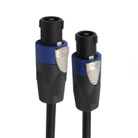 Câble de haut-parleur personnalisé en gros avec connecteur 4 pôles, adaptateur audio-vidéo professionnel pour instrument de musique