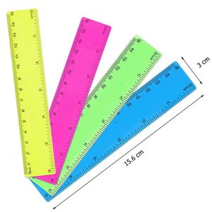 Personalized Wholesale <b>Cheap</b> Bulk Plastic Candy Color ABS Promotional Custom Logo Imprint Student Welcome <b>Gifts</b> Events Ruler - Product Image 2