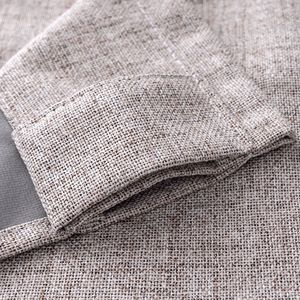 52x84インチ 天然リネンカーテン 2枚セット バーグ 100%遮光 ロングドレープ 寝室 リビングルーム用 - Product Image 3