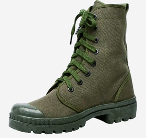 Canvas Laarzen Xinxing Olijfgroene Laarzen Gevulkaniseerde <span class=keywords><strong>Dms</strong></span> Rubberen Buitenzool Canvas Laarzen - Product Image 1