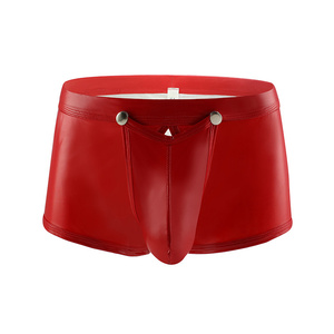 Nuovi <span class=keywords><strong>Slip</strong></span> da <span class=keywords><strong>Uomo</strong></span> in <span class=keywords><strong>Pelle</strong></span> a Vita Bassa con Apertura Frontale e Dettagli Traforati - Product Image 4