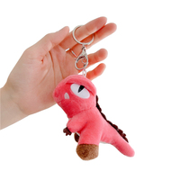 Mini porte-clés dinosaure en peluche, jouet dragon en peluche doux pour sacs d'enfants