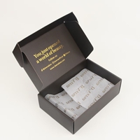 Boîtes d'expédition en papier brun personnalisées pour l'e-commerce, boîte de courrier en papier ondulé avec logo personnalisé imprimé pour les cadeaux et les vêtements
