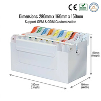 Distributeur de ruban adhésif kraft personnalisé JH-Mech, conception multi-voies, mécanisme de distribution d'étiquettes intégré, boîte distributrice d'étiquettes en métal
