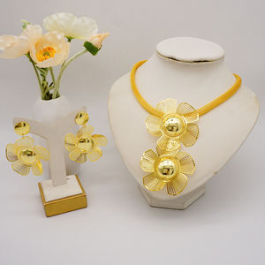 GDJWRI BJ1122 collana in oro di alta qualità all'ingrosso di fabbrica accessori di lusso per donna alla moda set di gioielli 2 18k - Product Image 6