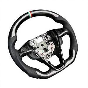 Volante Deportivo Personalizado <span class=keywords><strong>de</strong></span> Fibra <span class=keywords><strong>de</strong></span> Carbono Real con LED y Cuero para <span class=keywords><strong>Ford</strong></span> Mondeo, Focus ST Mk2, Mk7, <span class=keywords><strong>Fiesta</strong></span> Mk7.5, Mk8 2013, 2014, 2016 - Product Image 5