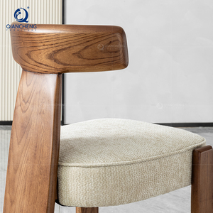 Chaise de salle à manger de restaurant de velours de tissu doux de maison de café de Style nordique pour l'usine de fabricant de meubles de salle à manger - Product Image 4