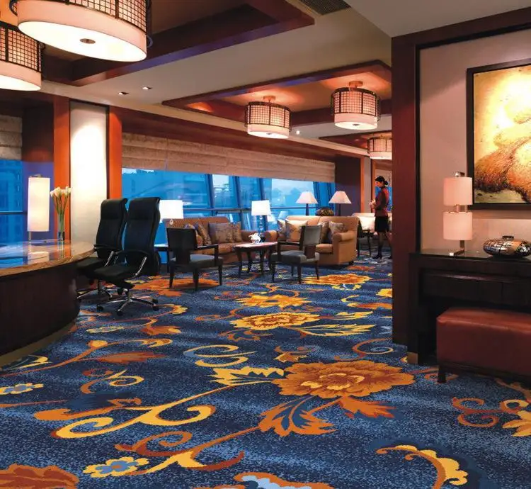 80% צמר 20% ניילון מודפס axminster שטיח למלון broadloom שטיח