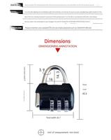 Cadenas à combinaison à 4 chiffres, étanche IP68, en alliage de zinc, pour usage extérieur, écoles, gymnases, casiers sportifs, clôtures, bagages et portes