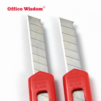 Cutter utilitaire 9 mm personnalisé à faible MOQ avec logo, lame rétractable, pour cadeau promotionnel, couteaux d'art avec lame à rupture sécurisée