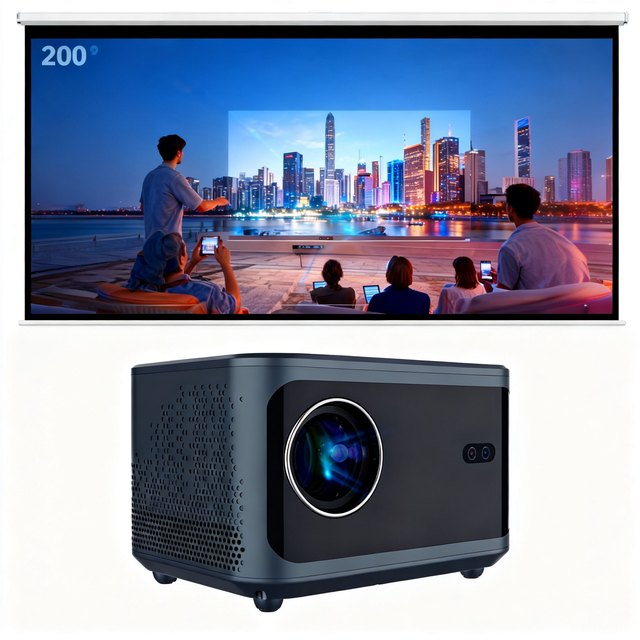 Jy540 Android 13 Portable Projector 1080p/4K Smart LED Home Theater 600LM
