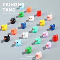Accessoires miniatures pour aquarium et jardin paysager, décorations pour maison de poupée, mini canards en vrac, figurines et breloques en résine de canards minuscules