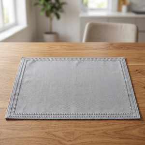 Set di 4 Tovagliette Paloma in Vinile Senza Ftalati, Lavabili in Lavatrice, Sottili, Rettangolari, con Motivo Intrecciato, 13x18, per Sala da Pranzo - Product Image 3