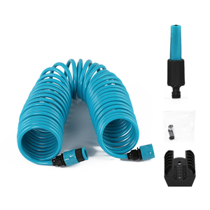 Good <strong>Extend</strong> Spring Coil Plastic <strong>Hose</strong> for Garden Watering 10m Lightweight Flexible - Product Image 2