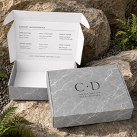 Boîtes d'expédition pliables personnalisées en couleur avec logo imprimé recto-verso pour emballages, boîtes en papier créatives et tendance