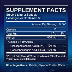 OEM/ODM рыбий жир омега-3 софтгели капсулы с EPA <span class=keywords><strong>DHA</strong></span> дополняют поддержку здоровья сердца мозга для взрослых-не для беременных женщин - Product Image 6