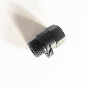 マットブラックバス水流制御シャワー角度シャワー流量調整バルブ角度シンプルな真ちゅう構造 - Product Image 4