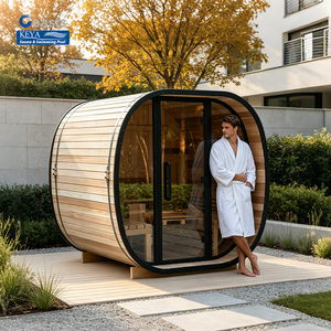 Sauna Box Facile da Installare con Stufa 6Kw per Famiglia, Giardino, Sauna Esterna per 3 Persone - Product Image 1