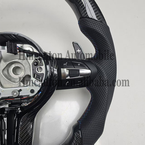 Volante in Fibra di Carbonio e Pelle con LED per BMW Serie 3 e 5, Modelli F10 F20 F30 F90 F01 F02 - Product Image 2