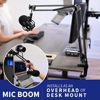 Support de bureau pour ordinateur tout-en-un MG, support double écran pour ordinateur portable, support métallique VESA 100x100mm, 13-27 pouces, bras de diffusion en direct pour caméras