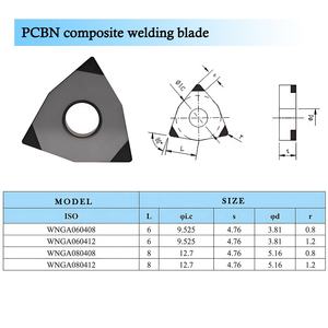 Premium Hard Turning PCBN COMPOSITE SCH WEISS BLADE CNGA WNGA APKT RCGW - Product Image 3