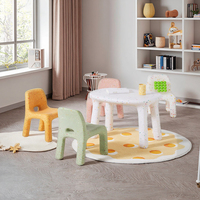Ensemble table et chaises en plastique pour enfants bureau d'étude pour enfants pour garderie maternelle mobilier scolaire à domicile