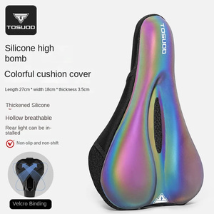 TOSUOD, cojín súper suave antidolor de glúteos, funda de asiento de silicona colorida para coche de carretera, bicicleta de montaña, accesorios simples para bicicleta - Product Image 6