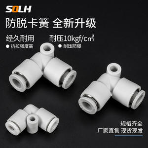 Conector Neumático de Cobre y Latón de Conexión Rápida KQ2H/KQ2L/KJH/KJL-04/6/8/10, Reductor Recto de Conexión Rápida - Product Image 5