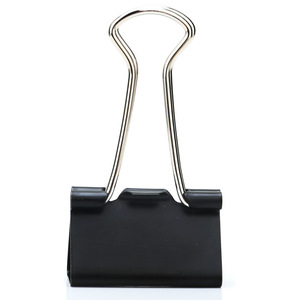 Deli Binder Clip 25mm Black Metal Ticket Clip Size 4 Exam Paper Clip - Product Image 2