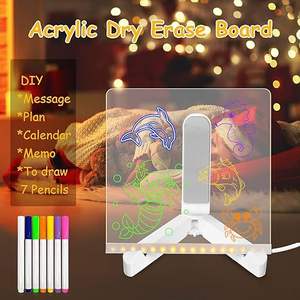 Tablero de dibujo que brilla en la oscuridad de 12 pulgadas, tableta de escritura LED con superficie borrable, tablero de garabatos iluminado para niños, juguete para regalo educativo - Product Image 3