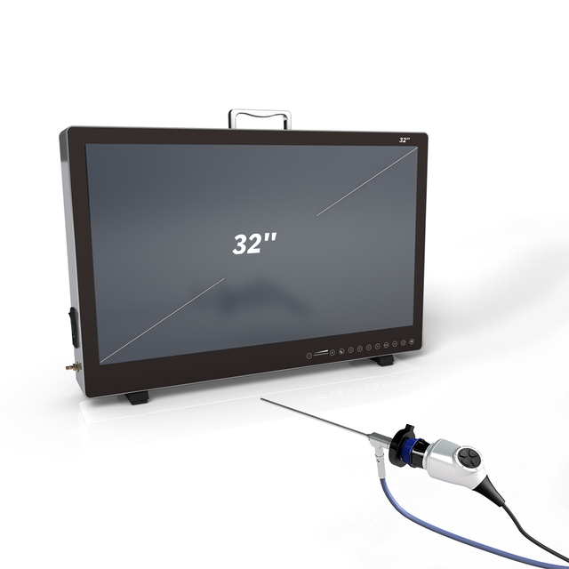 IKEDA 9132H Professional Rigid Medical Endoscope with 4K Monitor Integrated Video Camera and Electric Power Source
