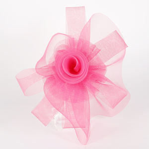 Retro <strong>Pink</strong> Flower Rose Mesh Wedding Church Derby Hat <strong>Headband</strong> Stage Performance Tea Party Headwewar <strong>Fascinators</strong> Hats for Women - Product Image 3