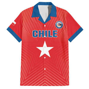 <span class=keywords><strong>Camiseta</strong></span> Hawaiana de Fútbol Estilo Estrella de <span class=keywords><strong>Chile</strong></span> Personalizada 2026, <span class=keywords><strong>Camiseta</strong></span> de Manga Corta Personalizada para el Día de la Independencia de <span class=keywords><strong>Chile</strong></span> - Product Image 2