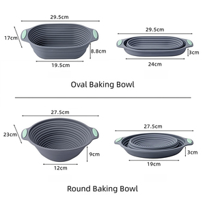 Ciotola in Silicone Pieghevole per Lievitazione, Resistente al Calore, Grande Capacità, Cestello per Lievitazione del Pane, Teglia Antiaderente per Panificazione - Product Image 2