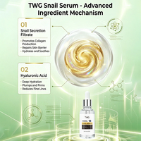 Sérum à l'escargot TWG RTS en vente flash pour le visage 30ml, nourrissant, réparateur, anti-âge, hydratant, anti-rides, soin de la peau