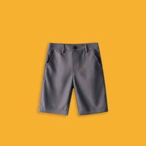 Shorts de costume <span class=keywords><strong>bleu</strong></span> <span class=keywords><strong>marine</strong></span> pour garçons, longueur genou 5 pouces, uniforme scolaire, pantalon de performance - Product Image 2
