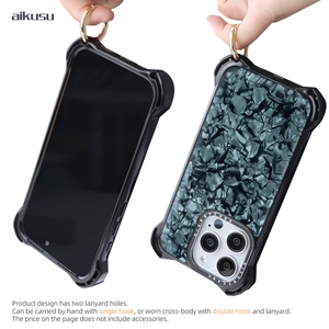 Étui de téléphone en acétate anti-impact 7,5M pour iPhone 16 Pro Étui de téléphone en TPU Eboxy Design unique pour iPhone 15 14 13 Pro Max - Product Image 3