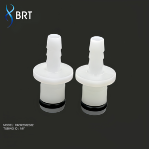 Raccords rapides en plastique certifiés ISO pour flexibles de 1/8'' avec valve intégrée, compatibles avec les bandes BFR et les raccords rapides CPC - Product Image 2