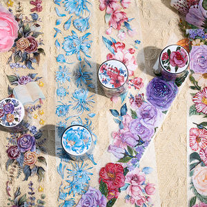 เทป PET ลายพัดใหญ่ สำหรับตกแต่งสมุดแพลนเนอร์ ปฏิทินรายวัน รายสัปดาห์ รายเดือน แบบ DIY - Product Image 3