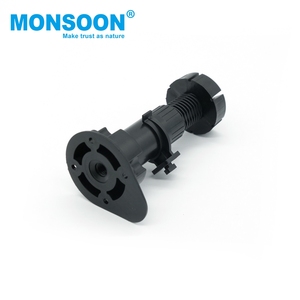 ขาปรับระดับเฟอร์นิเจอร์พลาสติกทรงสามเหลี่ยมสีดำ ยี่ห้อ Monsoon ติดตั้งง่าย ใช้ได้กับตู้ครัว โต๊ะทำงาน โต๊ะเขียนหนังสือ - Product Image 3