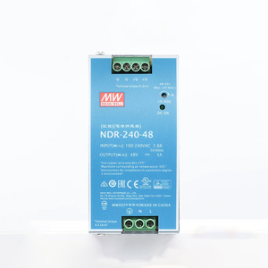 Fuente de Alimentación Industrial Mean Well NDR-240-48 48V 5A 240W, Convertidor AC-DC de Salida Única, Entrada 88-264VAC, 100W 200W - Product Image 1
