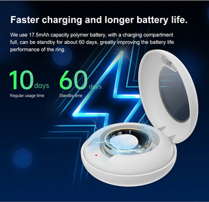 SR01 Gezondheidszorg Smart <span class=keywords><strong>Ring</strong></span> 16mAh Roestvrij staal Waterdicht Hartslag Multifunctionele monitor Fitness Tracker APP-bediening - Product Image 4