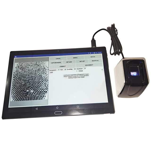 LEEKGOTECH LKG-FS200 Fingerprint Scanner USB Biometric Reader with Android Sdk for Windows Android Linux OS Software Integration