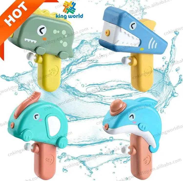 Cartone animato a forma di animale manuale Mini pistola ad acqua giocattoli per bambini estate spiaggia acqua Squirt gioco da bagno