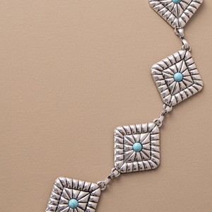 Square Turquoise Silver <b>Waist</b> <b>Chain</b> 115cm For Women Body <b>Chain</b> Fashion Accessory - Product Image 4