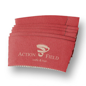 Wholesale Custom Printed Disposable Coffee Paper Cup Sleeve Printing with Your Own logo