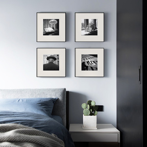 Quadro Decorativo in Stile Francese <span class=keywords><strong>Bianco</strong></span> <span class=keywords><strong>e</strong></span> <span class=keywords><strong>Nero</strong></span> per Corridoio, Camera da Letto <span class=keywords><strong>e</strong></span> Soggiorno - Product Image 3