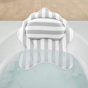 Oreiller de Bain <span class=keywords><strong>Gonflable</strong></span> Kingworth Contour Luxury <span class=keywords><strong>pour</strong></span> Baignoire, <span class=keywords><strong>Coussin</strong></span> de <span class=keywords><strong>Spa</strong></span> Gris <span class=keywords><strong>pour</strong></span> Baignoire - Product Image 1