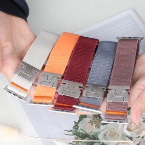 Correas de Repuesto para Reloj <span class=keywords><strong>Apple</strong></span> <span class=keywords><strong>Watch</strong></span> Series 3 4 5 6 SE <span class=keywords><strong>7</strong></span> <span class=keywords><strong>8</strong></span> 9 10 11 38mm 40mm 41mm 42mm 44mm 45mm 46mm, Correa Deportiva de Nailon - Product Image 6